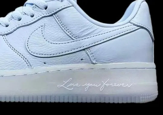 Drake s Nike Air Force 1 Low Love You Forever Returns in Cobalt Tint Zeuskicks