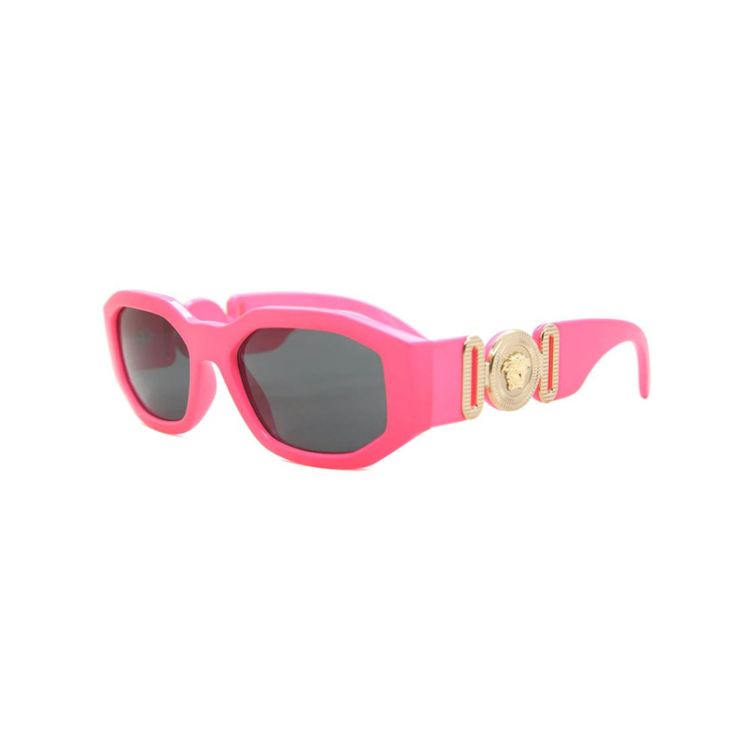 VERSACE Medusa Biggie Pink Geometric Unisex Sunglasses