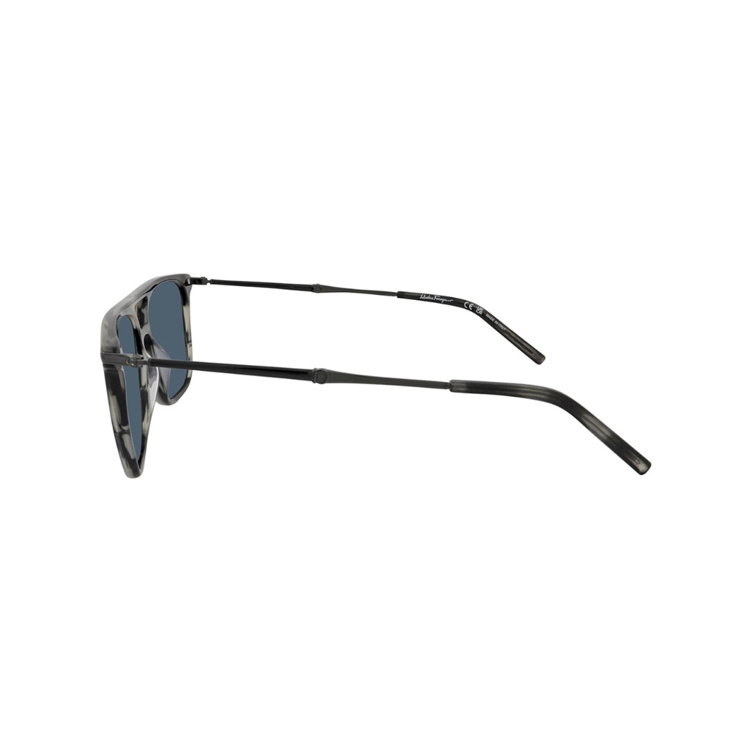 SALVATORE FERRAGAMO Blue Browline Men's Sunglasses