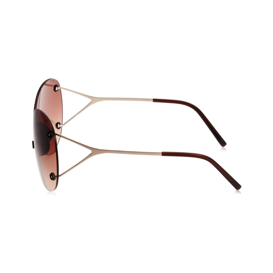 PORSCHE DESIGN Brown Gradient Shield Unisex Sunglasses