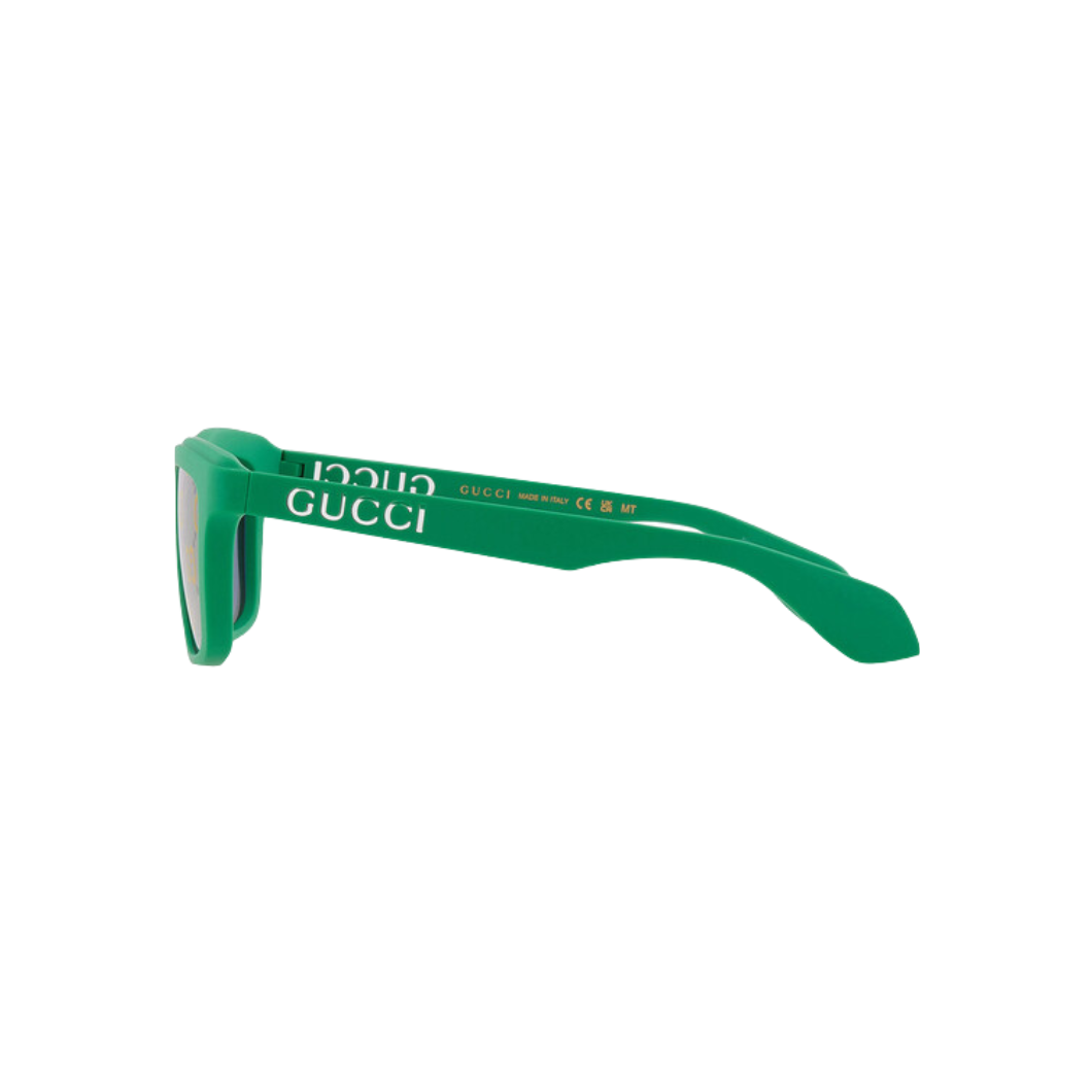 GUCCI Blue Logo Square Men's Sunglasses