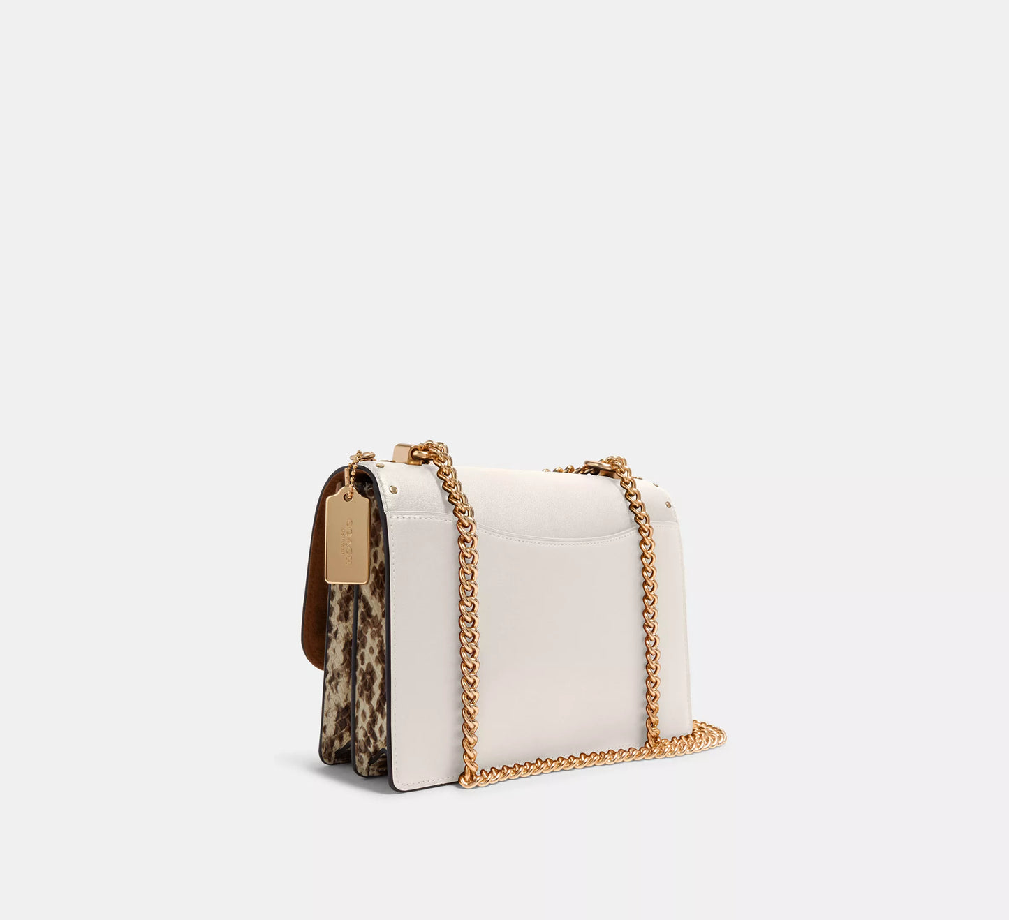 Coach Klare Crossbody In Signature Canvas With Rivets gold