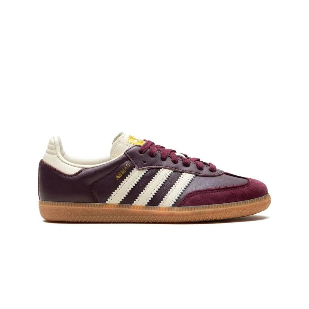 Adidas Samba OG Maroon Gold Metallic (W)