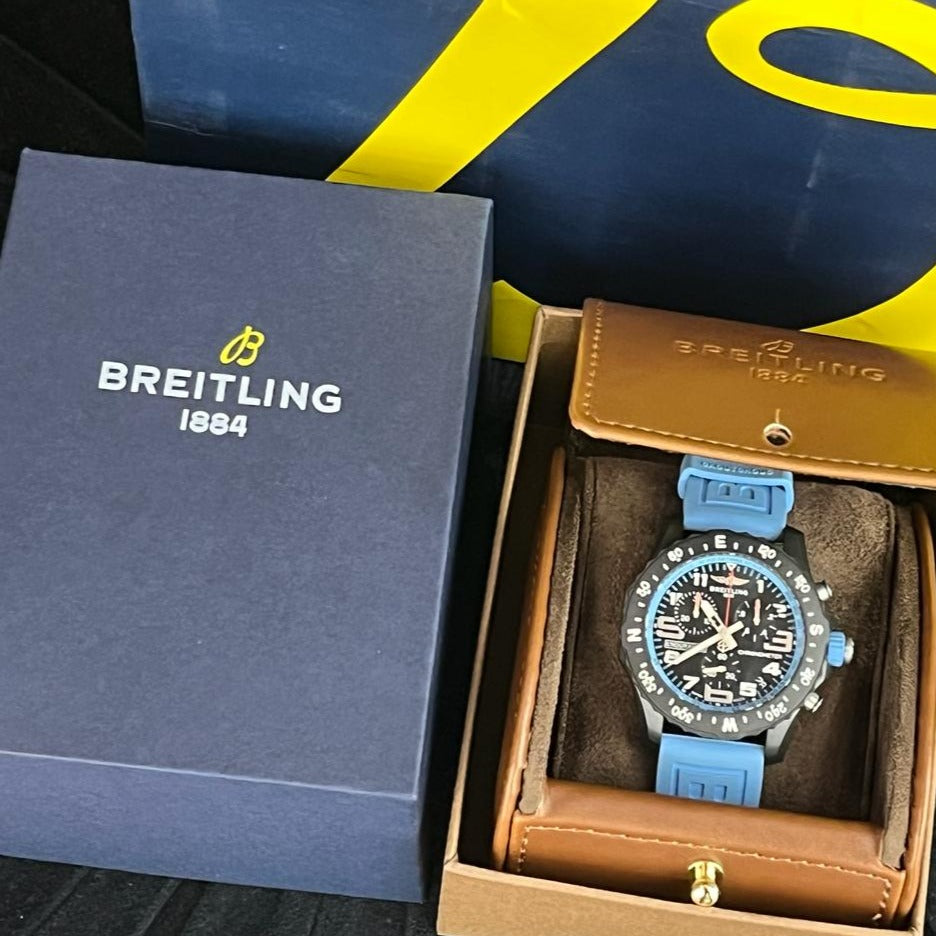 Breitling Endurance Pro Limited Edition Tiffany Blue Dial Mens Watch
