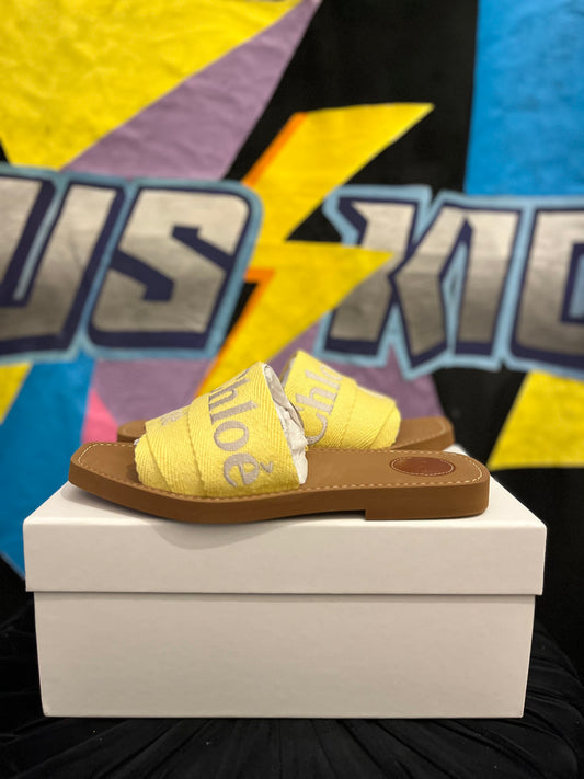 Chloe Yellow Slides