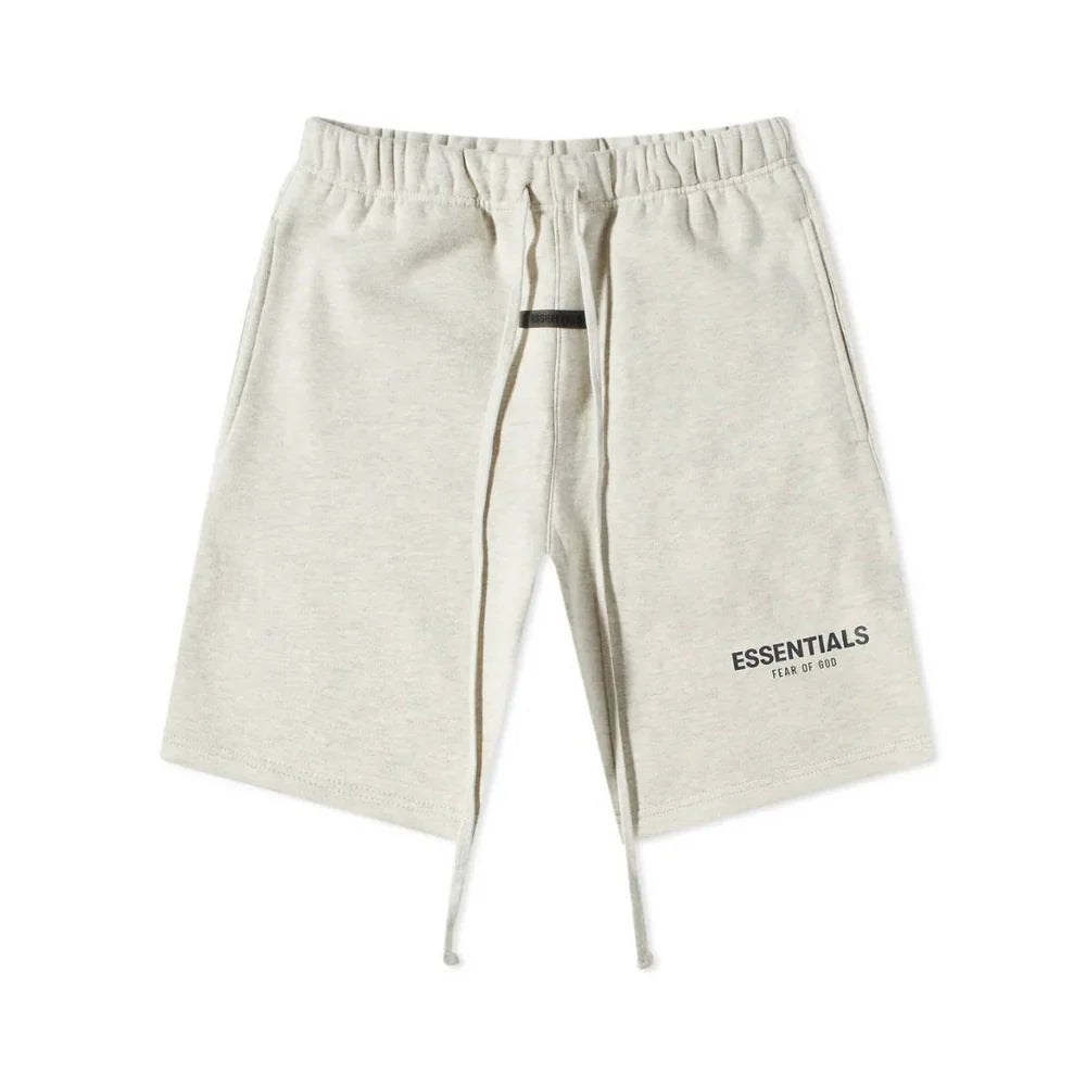 FEAR OF GOD ESSENTIALS SWEATSHORT LIGHT OATMEAL