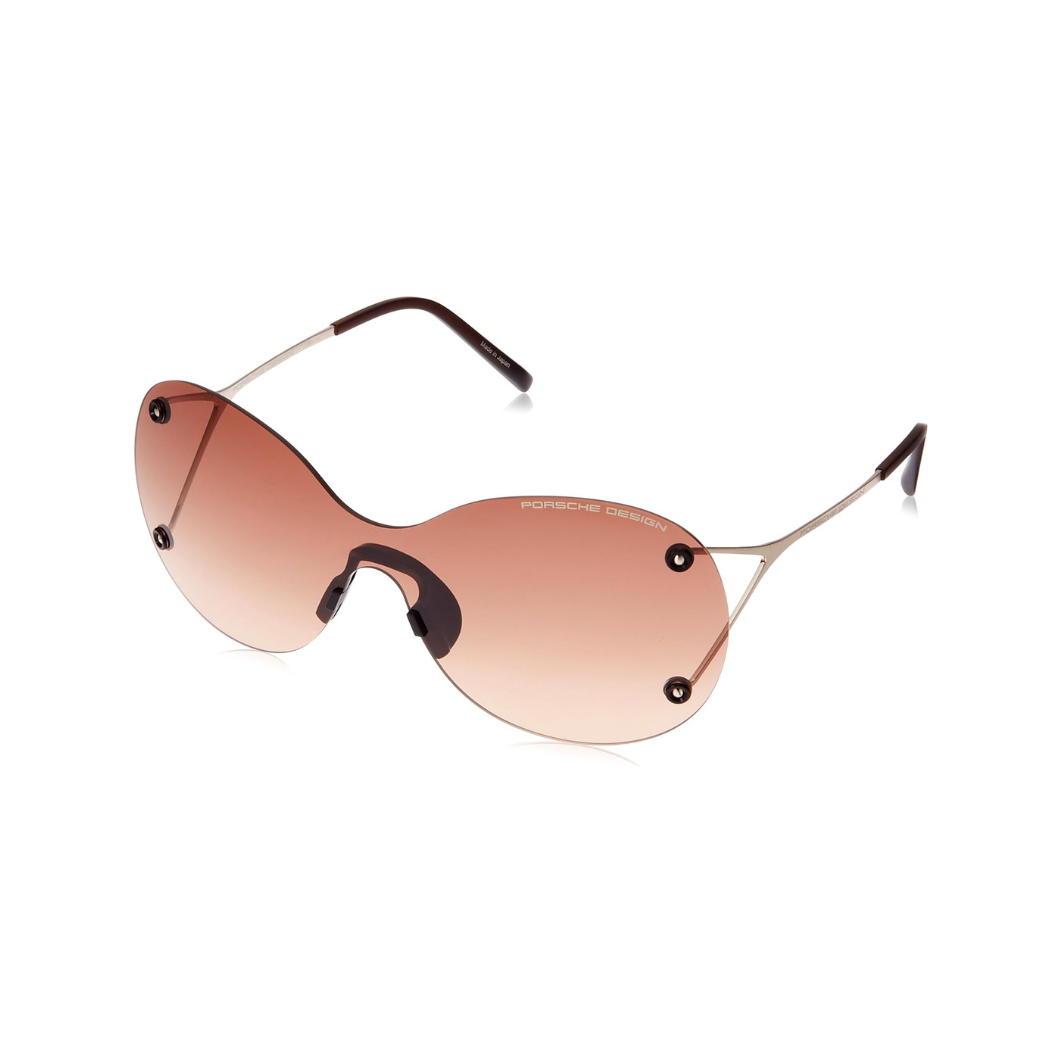 PORSCHE DESIGN Brown Gradient Shield Unisex Sunglasses