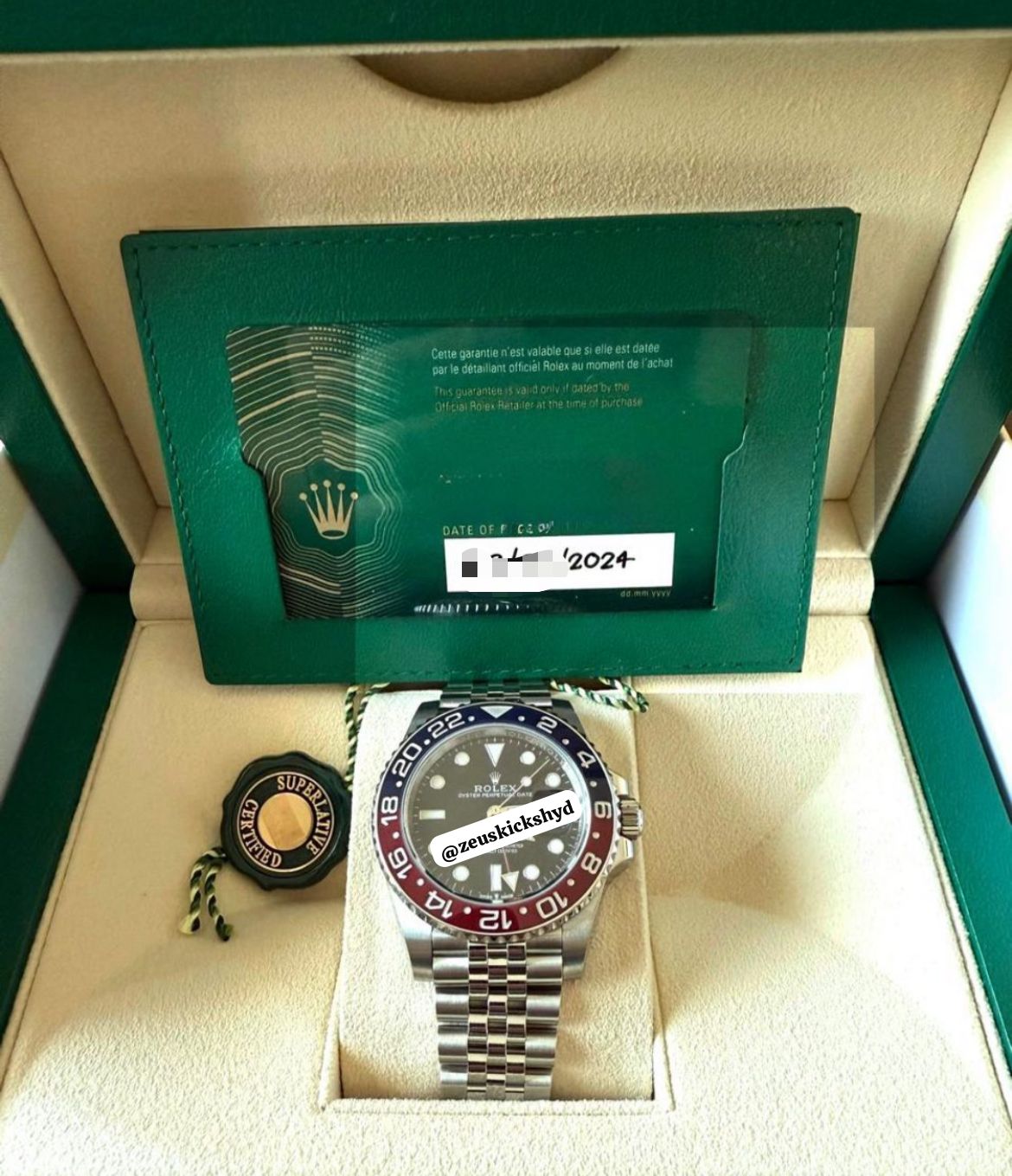 Rolex GMT-Master II "Pepsi" Oystersteel Men's Watch