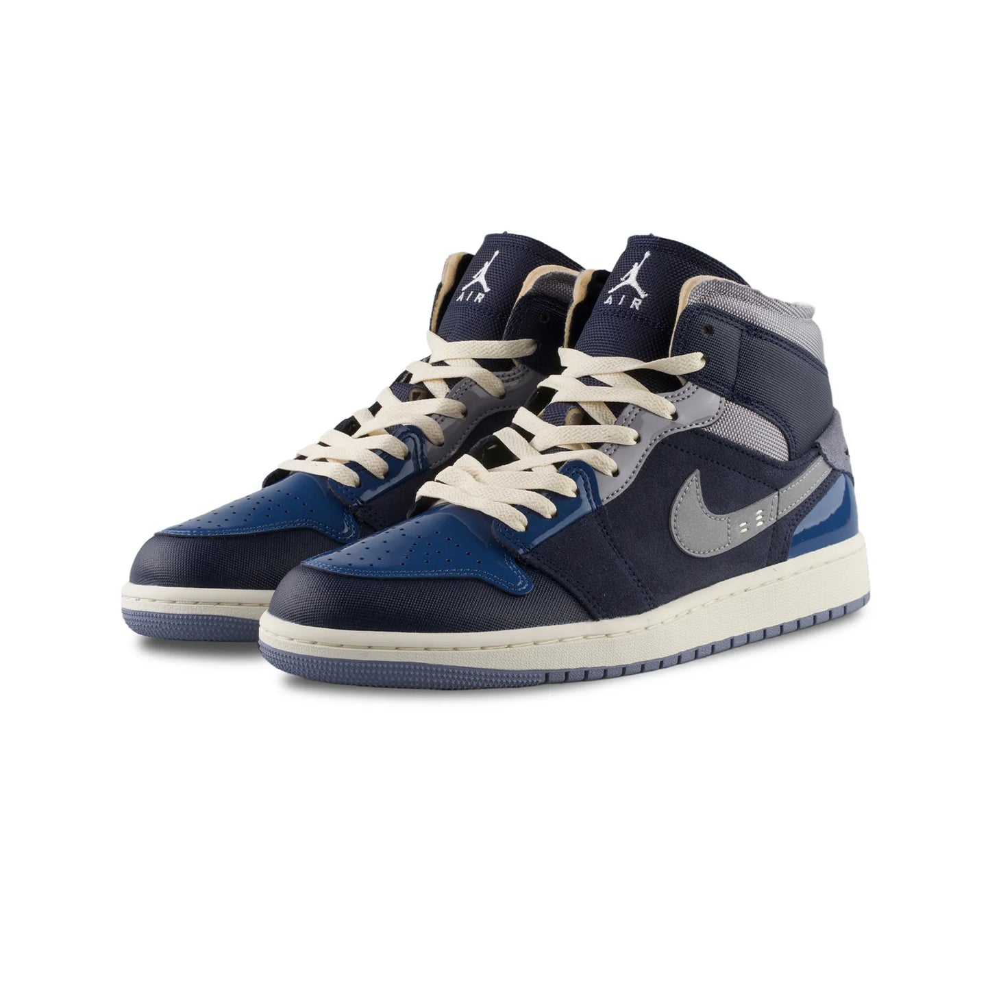 Air Jordan 1 Mid Se Craft Obsidian/White-French Blue