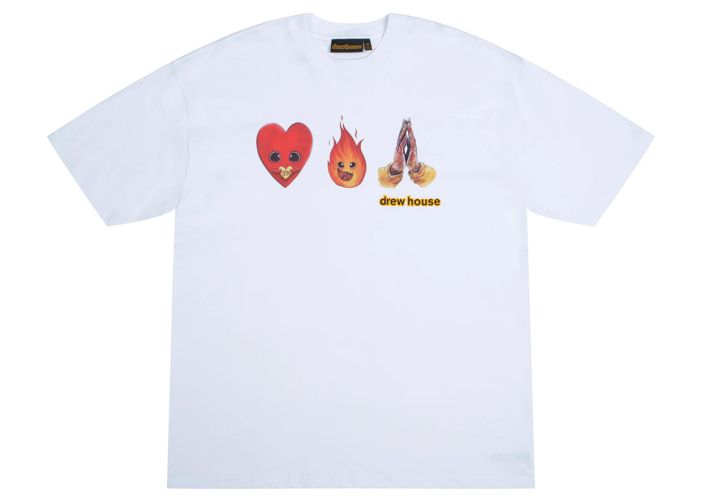 Drew House Drewmoji SS Tee White