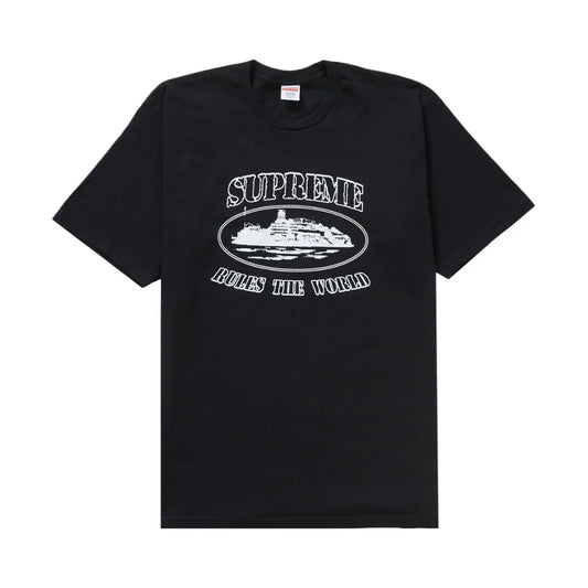 Supreme Corteiz Rules The World Tee Black